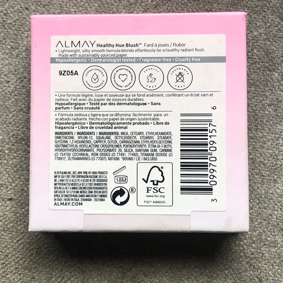 400 Almay Healthy Hue Blush Pink Makeup - Picture 4 of 6